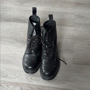 Black Lace-Up Boots